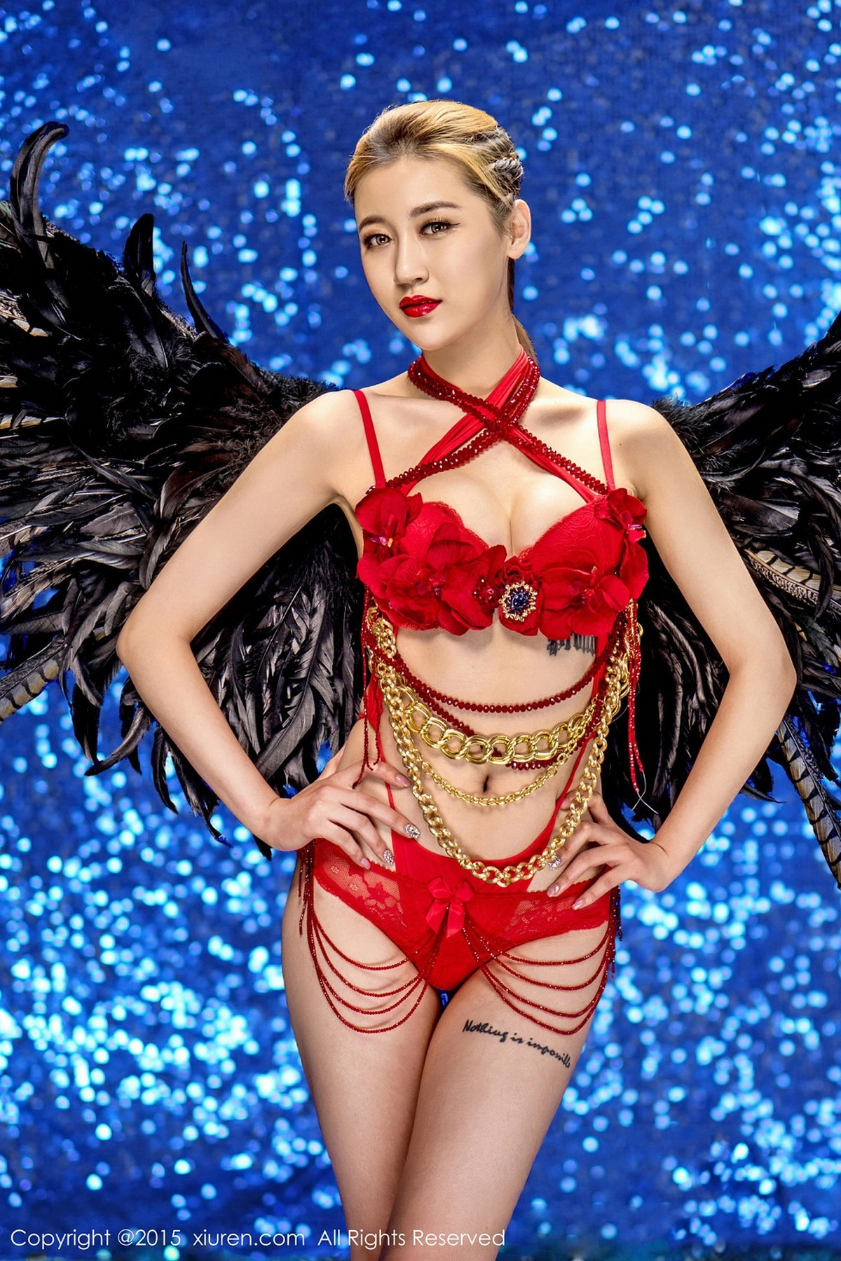 [XiuRen秀人网]No.349_嫩模妹子晗大大Via大胆人体艺术完美诱惑写真42P-秀人集