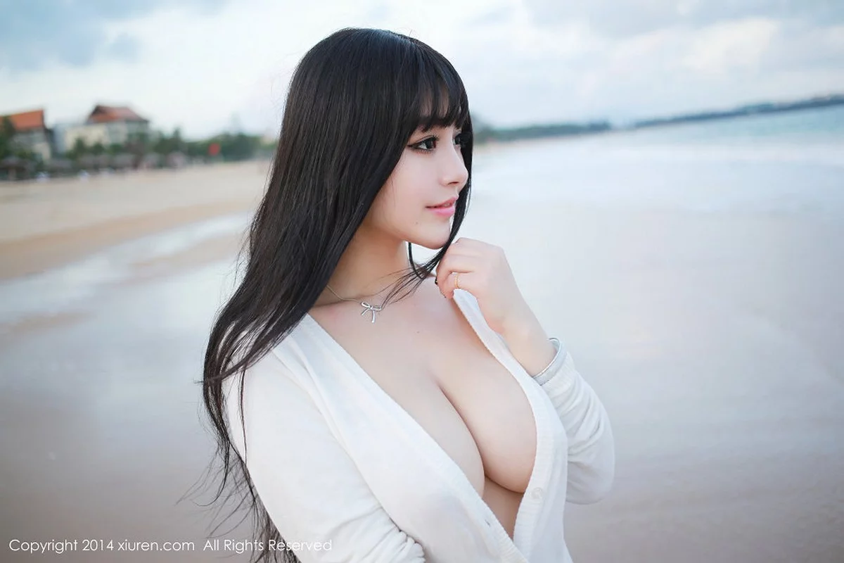 [XiuRen秀人网]No.150_嫩模Barbie可儿三亚旅拍沙滩边性感内衣豪乳诱惑写真54P-秀人集